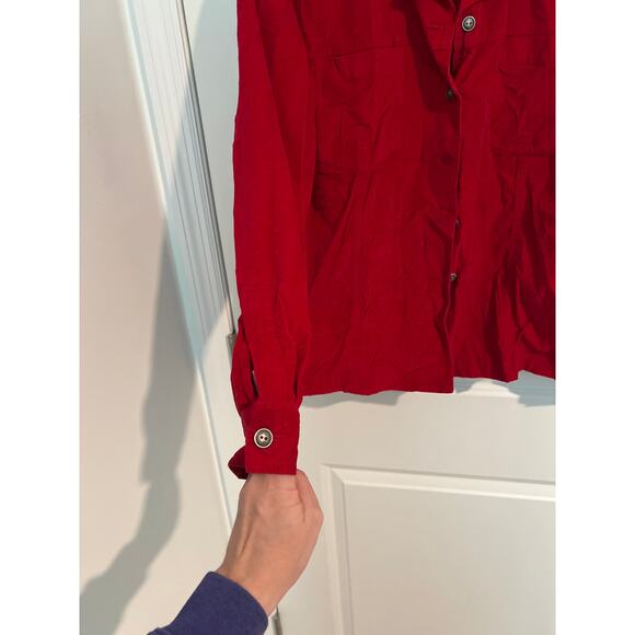 Chico’s Design Vintage Soft Corduroy Shirt Jacket Top – Size 2 (US L/12) - Picture 2 of 6